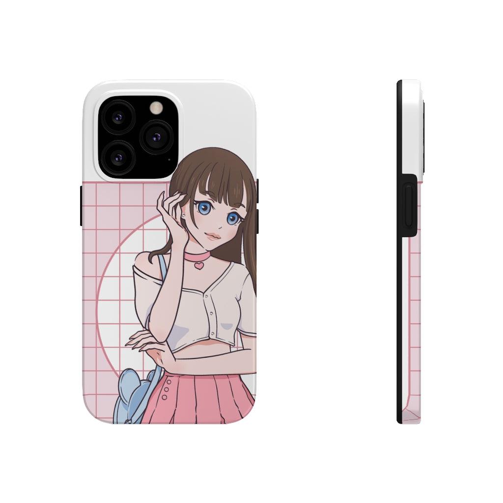 Fashion Model Anime Girl Tough Phone Case - PlayWhatever