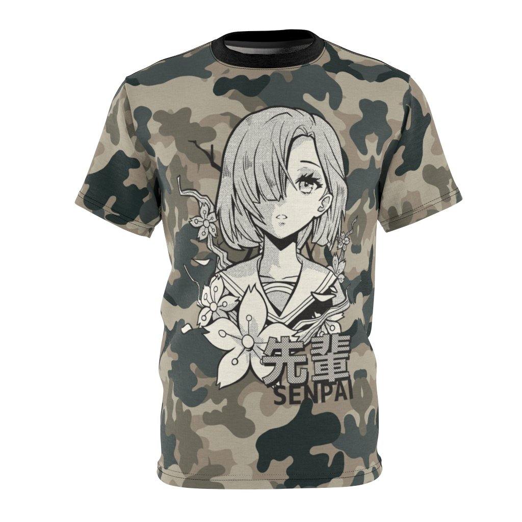 Senpai Anime Girl Army Calls Unisex AOP Tee - PlayWhatever