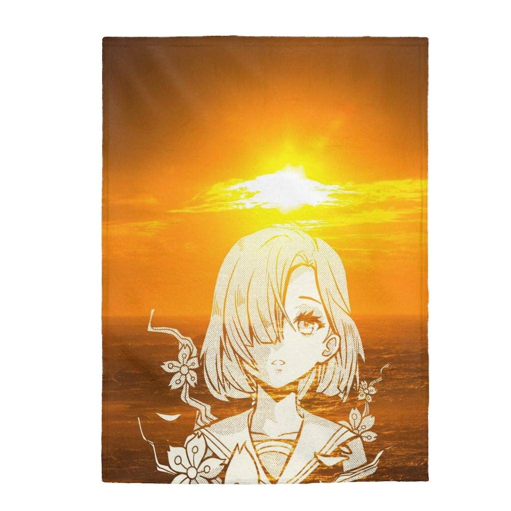 Sunset Tenshi Anime Blanket - PlayWhatever