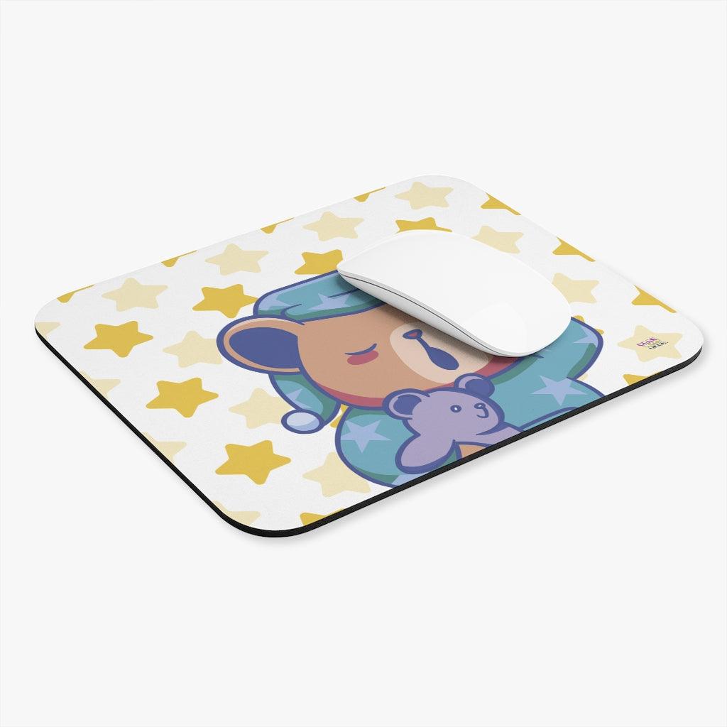 Sleepy Time Teddy Bear Mouse Pad - PlayWhatever