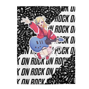 Rocker Girl Kawaii Anime Velveteen Plush Blanket - PlayWhatever