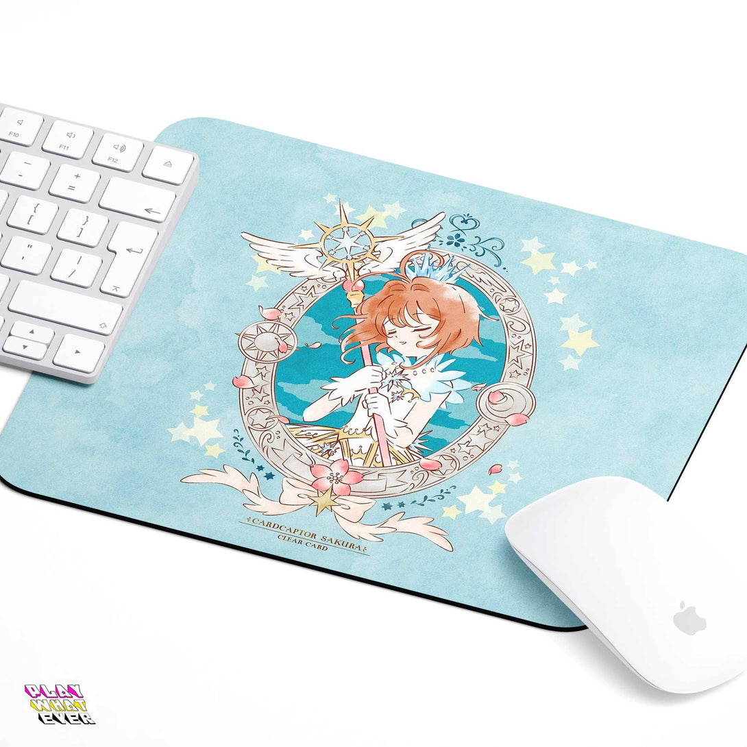 Cardcaptor Sakura: Clear Card Crystal Feather Mousepad - PlayWhatever