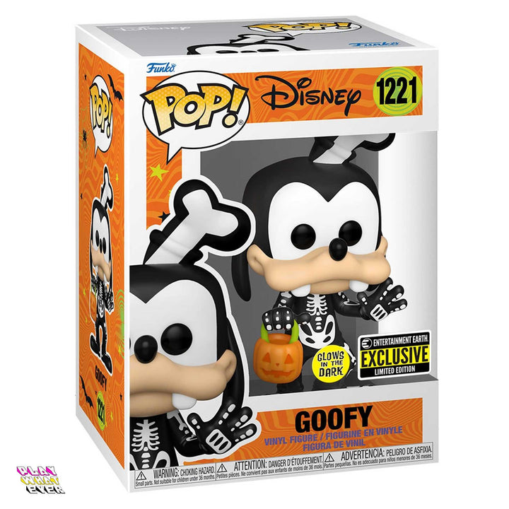 Disney Skeleton Goofy Glow-in-the-Dark Pop! Vinyl Figure - PlayWhatever