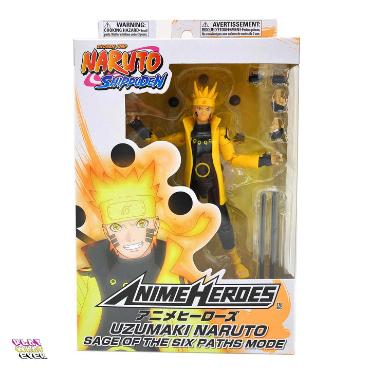Naruto Anime Heroes Naruto Uzumaki Sage of Six Paths Mode Action Figure - PlayWhatever