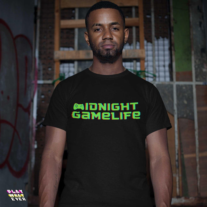 Midnight Game Life Ultra Cotton Gamer T-Shirt - PlayWhatever