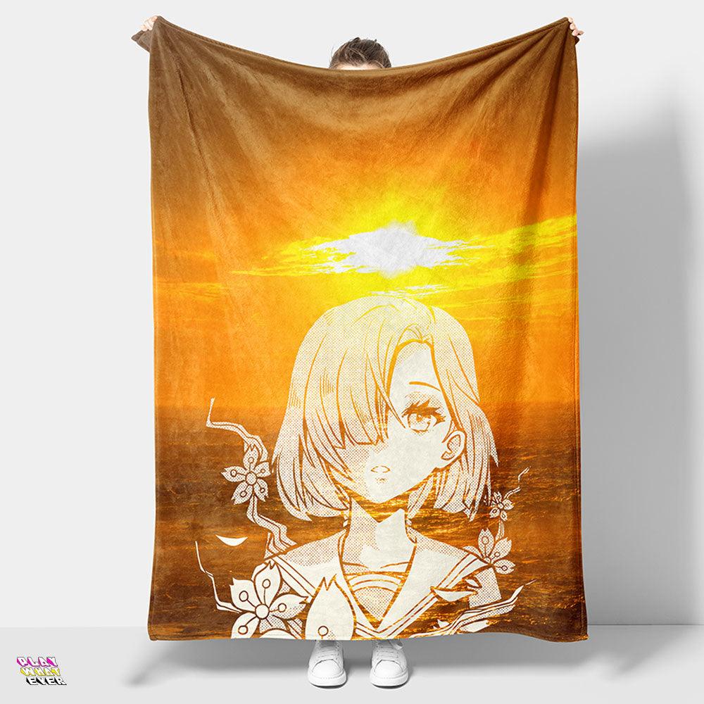 Sunset Tenshi Anime Blanket - PlayWhatever