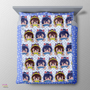 Kawaii Gamer Girl Cat Headphones Blanket - PlayWhatever