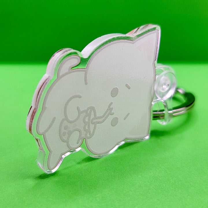 Bubble Tea Boba Cat Cute Acrylic Keychain - PlayWhatever
