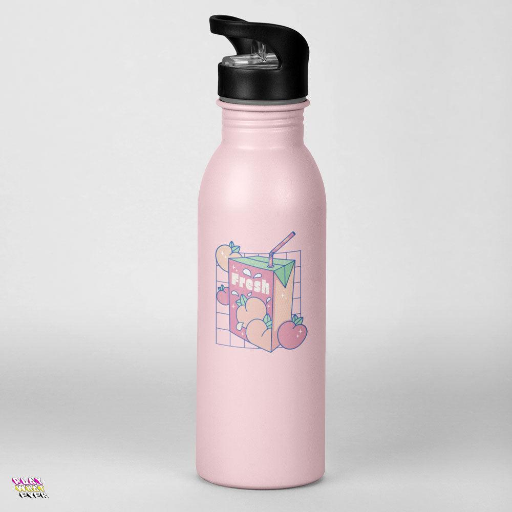 Fresh Peach Juice Box Transparent Vinyl Sticker - PlayWhatever