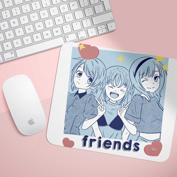 Friends Anime Girls Fun Mouse Pad - PlayWhatever