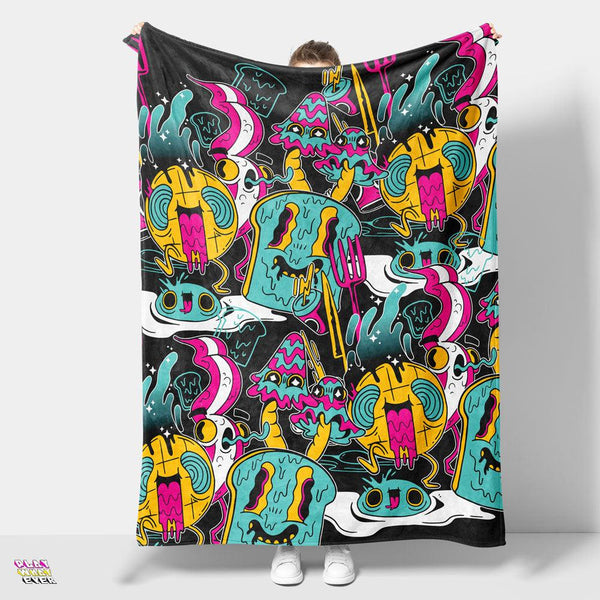 Ghoul Forest Halloween Blanket - PlayWhatever