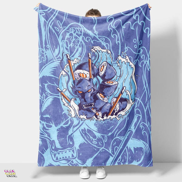 Sushi Dragon Blanket - PlayWhatever