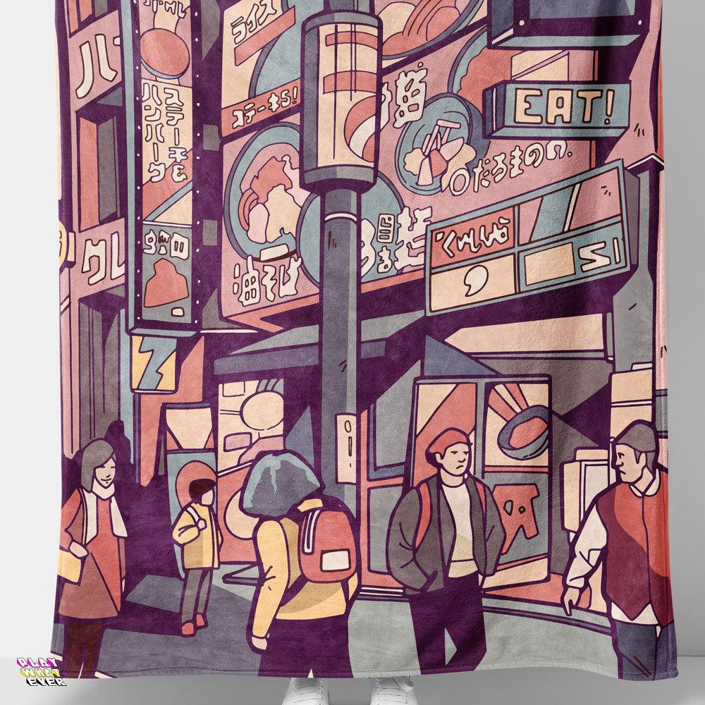 The Streets of Anime Blanket - PlayWhatever