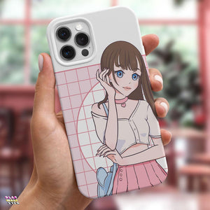 Fashion Model Anime Girl Tough Phone Case - PlayWhatever