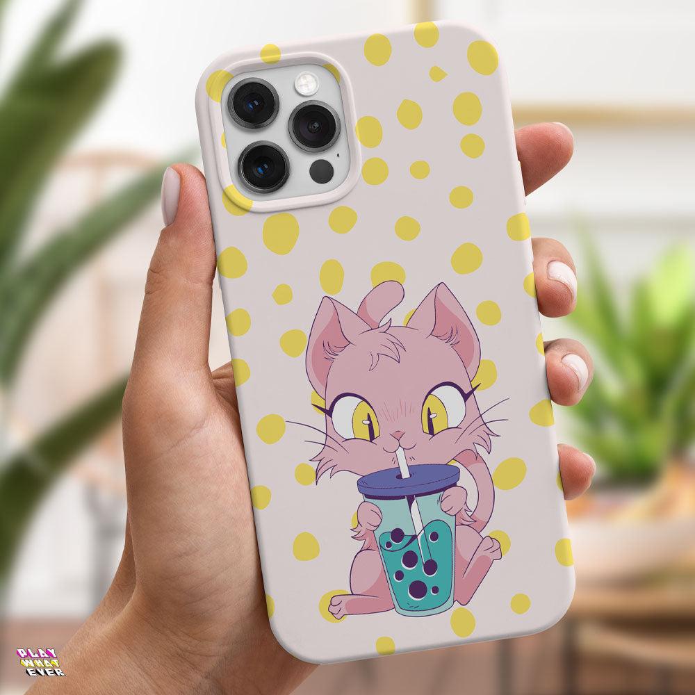 Meow Time for Boba! Tough Phone Case - PlayWhatever
