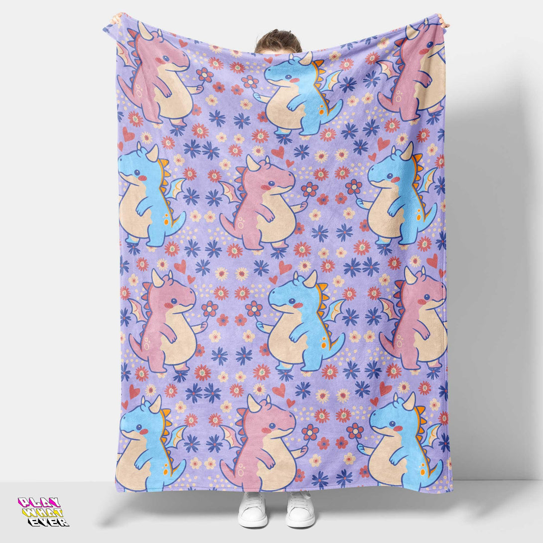 Dragon Friends Plush Blanket - PlayWhatever