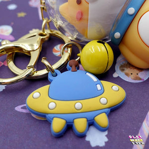 Astronaut Puppy Shiba Inu Dog Keychain - PlayWhatever
