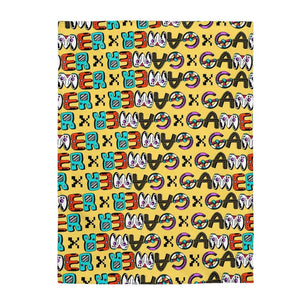 Console Gamer Pattern Velveteen Plush Blanket - PlayWhatever