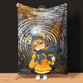 Anime Army Fox Girl Anime Blanket - PlayWhatever