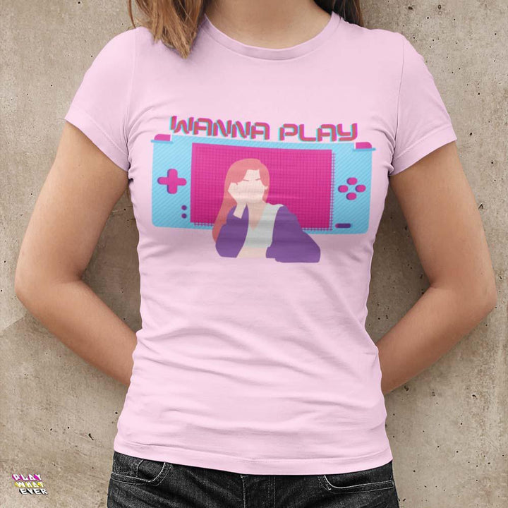 Wanna Play Retro Gameboy Gaming T-Shirt - PlayWhatever