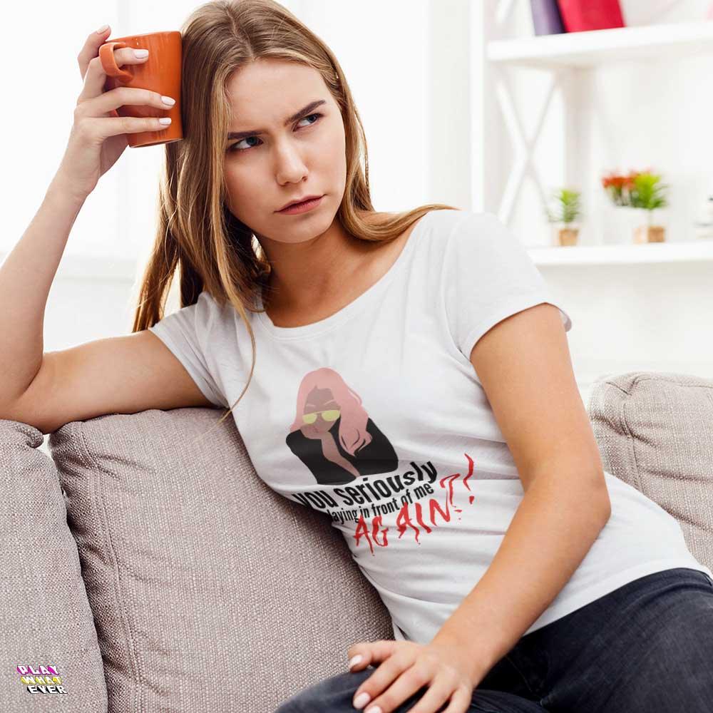 You Seriously Playing in Front of Me Again?! Funny Unisex Jersey T-Shirt - PlayWhatever