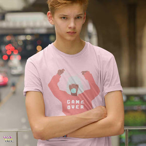 Game Over Bubble Gum Girl Ultra Cotton Unisex T-Shirt - PlayWhatever
