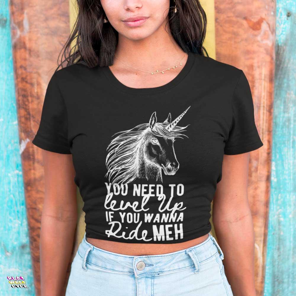 Unicorn Need To Level Up Unisex T-Shirt - PlayWhatever