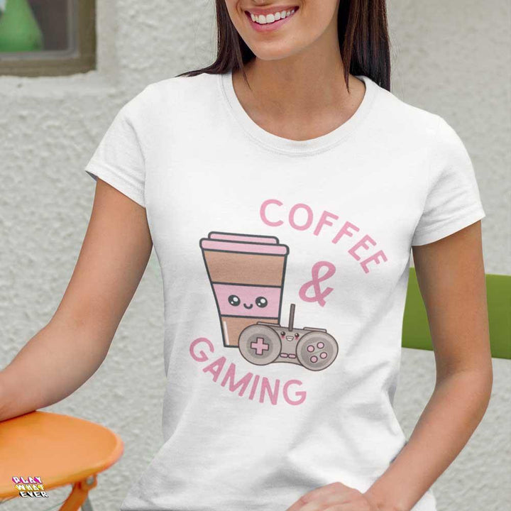 Coffee and Gaming Ultra Cotton T-Shirt - PlayWhatever