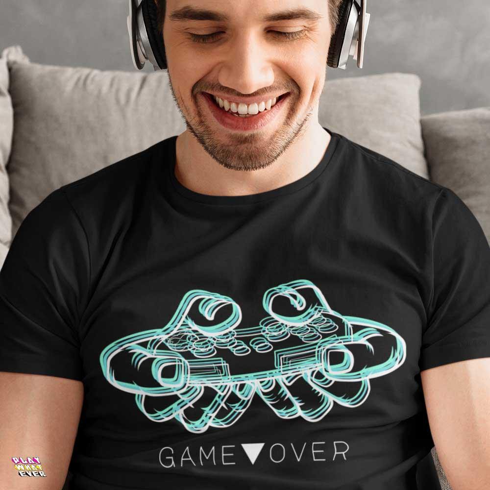 Glitch Gaming Game Over Ultra Cotton T-Shirt - PlayWhatever