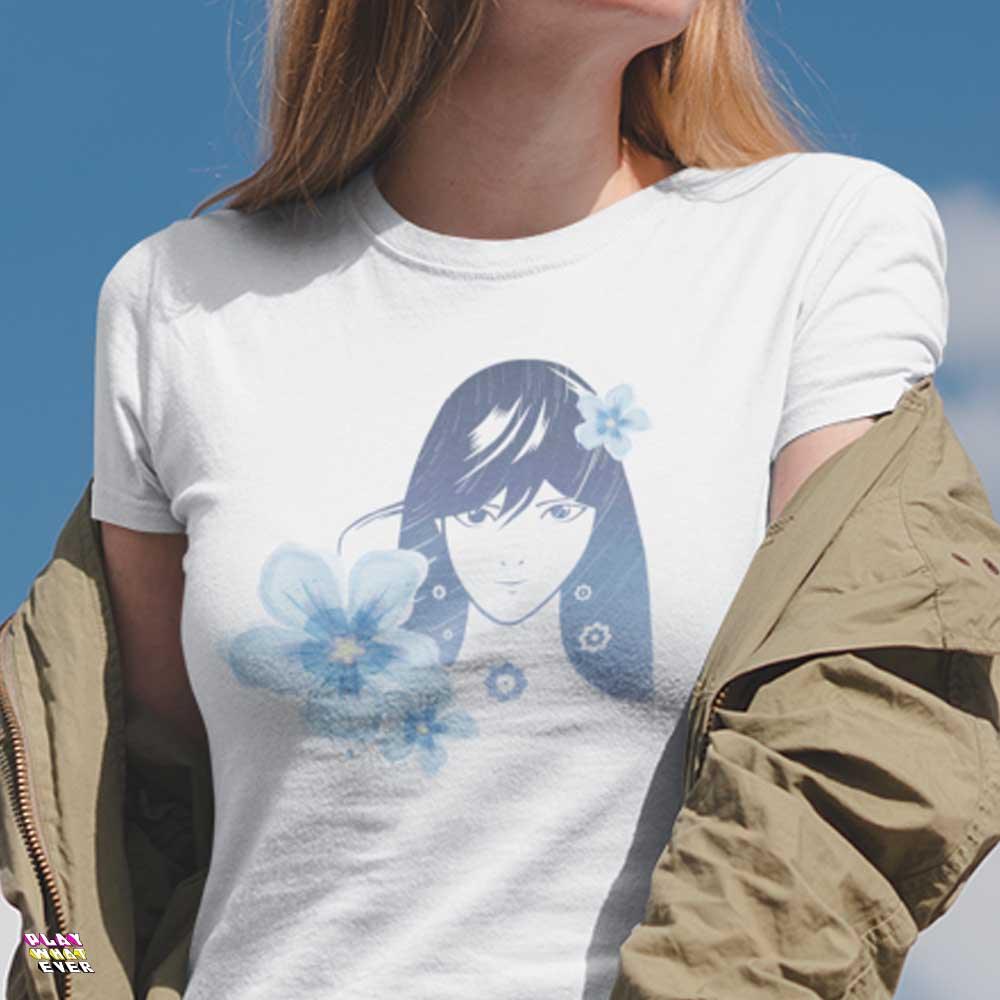 Star Spiral Galaxy Anime Girl Utra Cotton T-Shirt - PlayWhatever