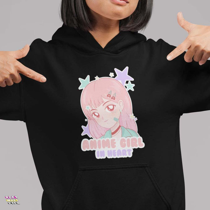 Anime Girl In Heart Cute Hoodie - PlayWhatever