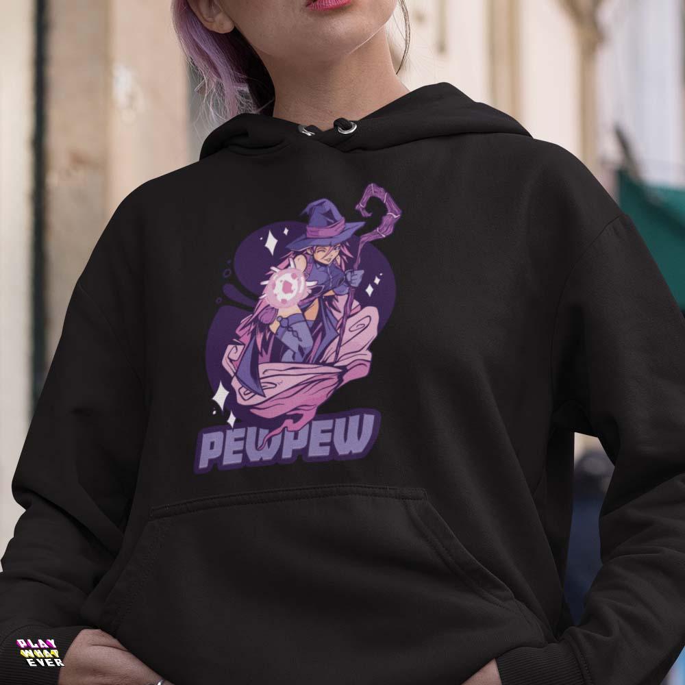 Pew Pew Magical Witch Hoodie - PlayWhatever