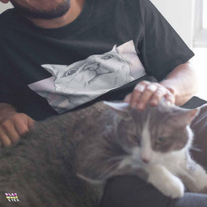 What Are You Looking At? Cool Cat T-Shirt - PlayWhatever