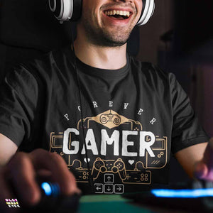 Forever Gamer Retro Gaming T-Shirt - PlayWhatever