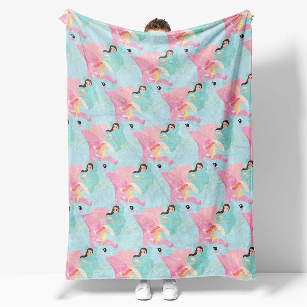 A Hoard of Gaming Unicorns!! Throw Blanket - PlayWhatever