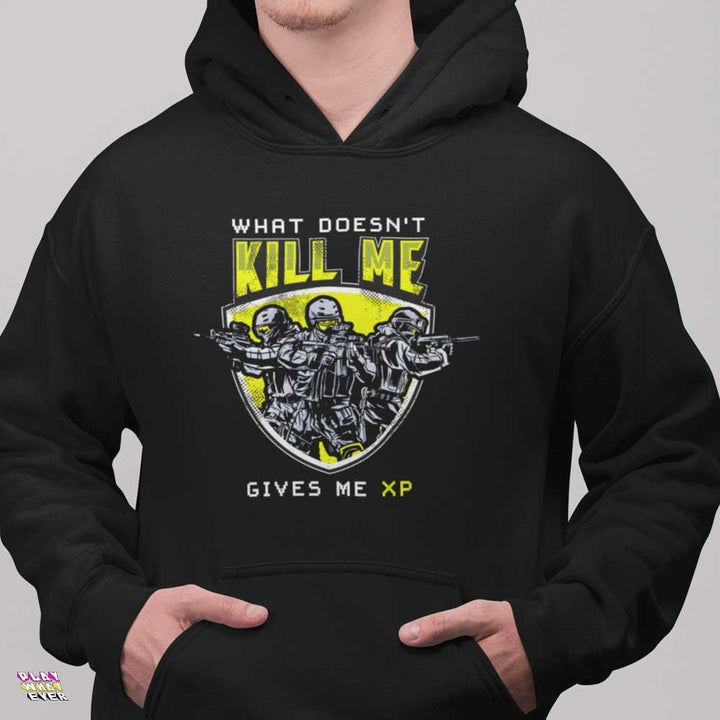 What Doesn't Kill Me Gives Me XP Hoodie - PlayWhatever