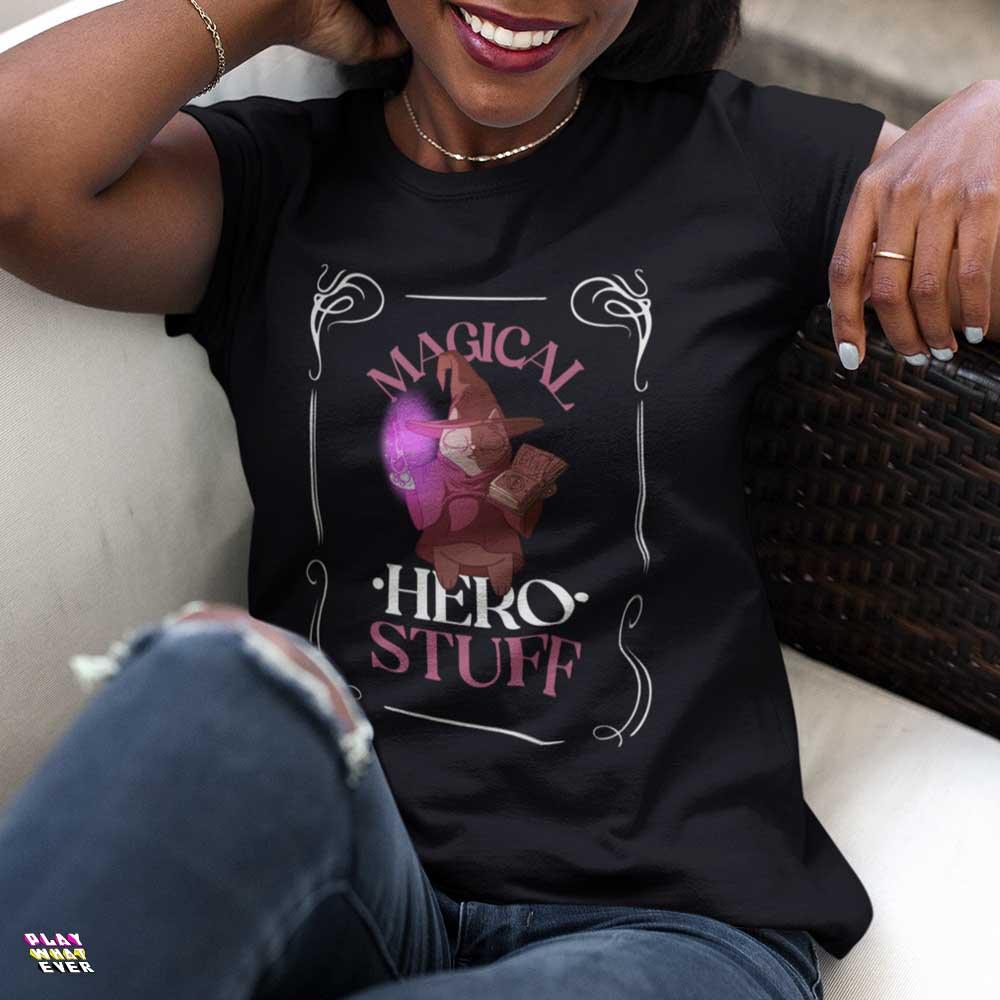 Magical Cat Wizard Gamer Shirt - PlayWhatever