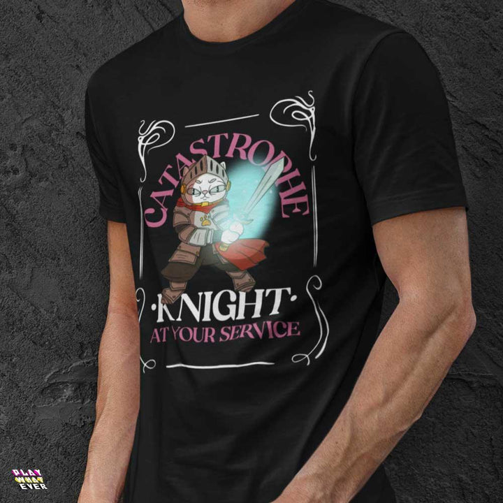 Catastrophe Knight At Your Service Cat Knight Shirt - PlayWhatever