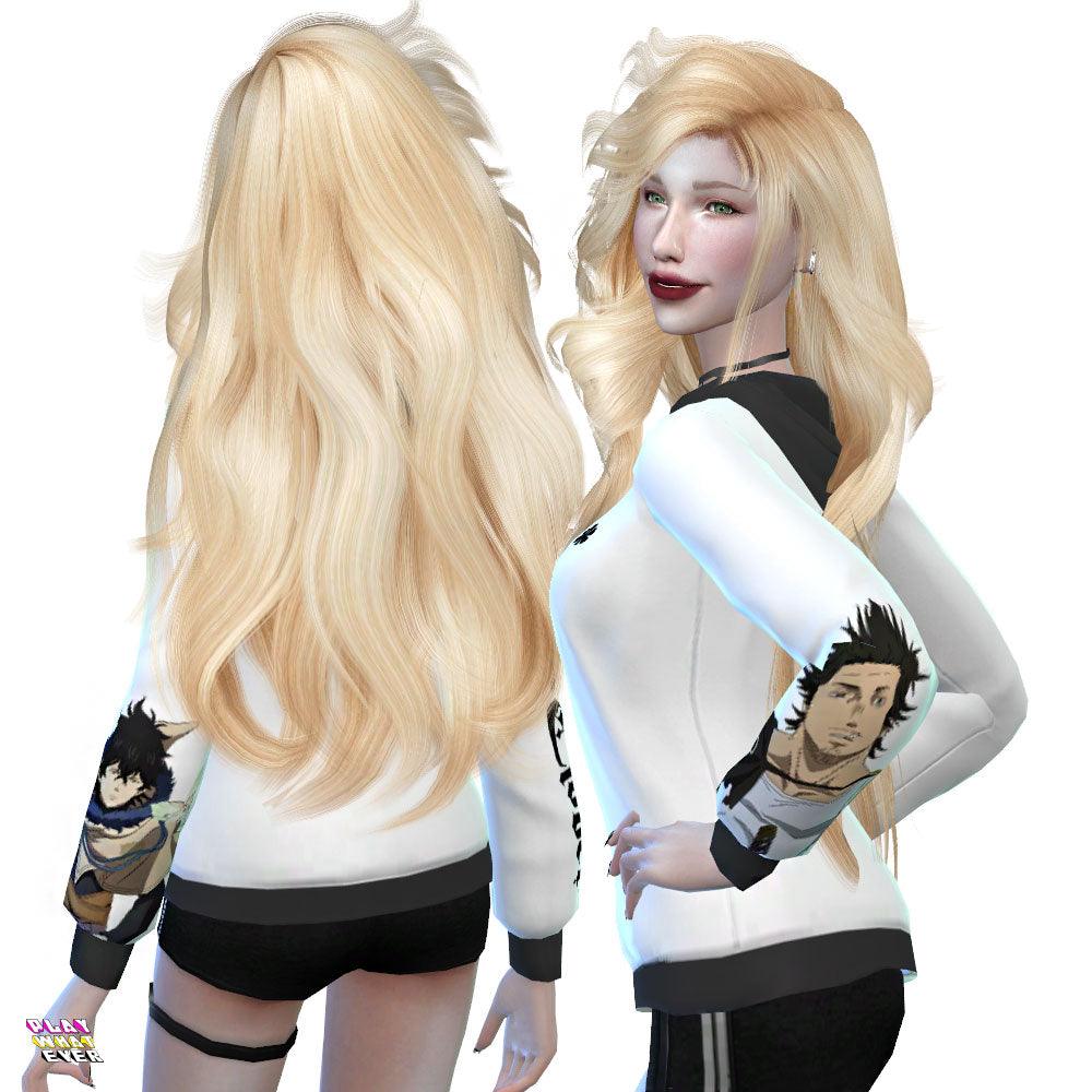 Sims 4 CC Black Clover Hoodie - PlayWhatever