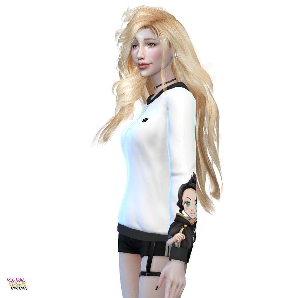 Sims 4 CC Black Clover Hoodie - PlayWhatever