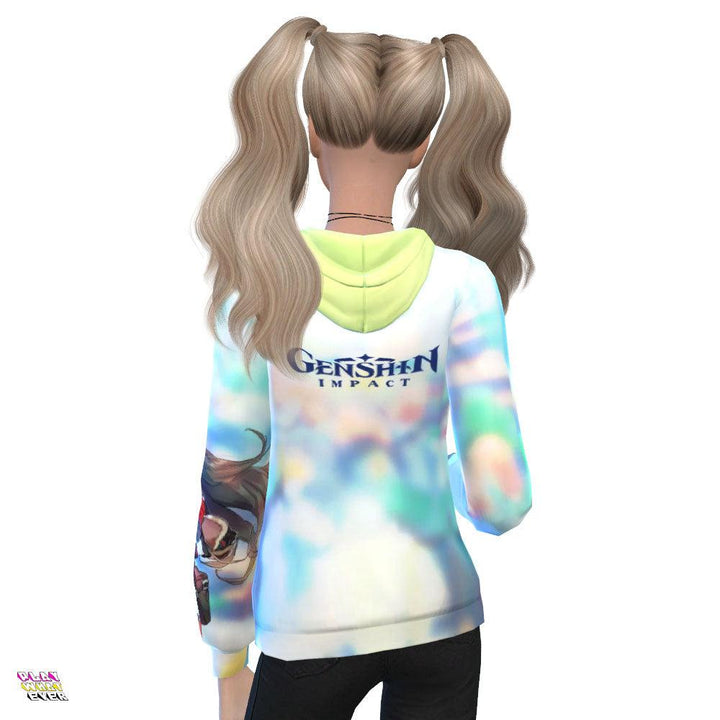 Sims 4 CC - Genshin Impact Colorful Hoodie - PlayWhatever