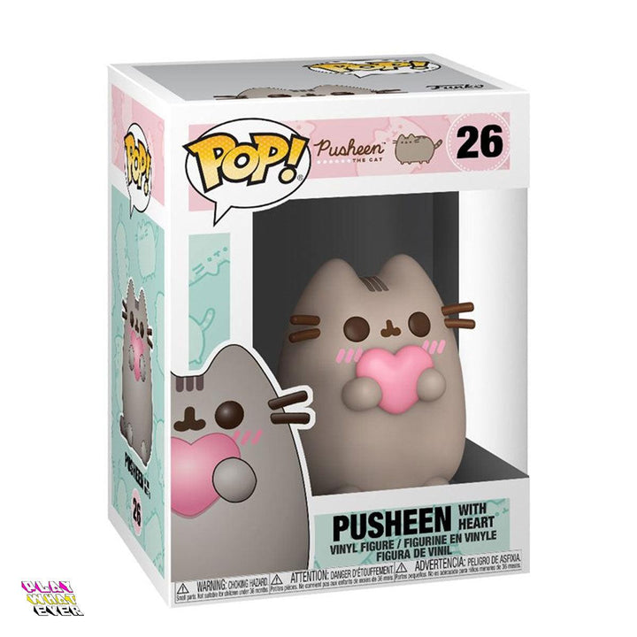 Pusheen with Heart Pop! Vinyl Figure - PlayWhatever