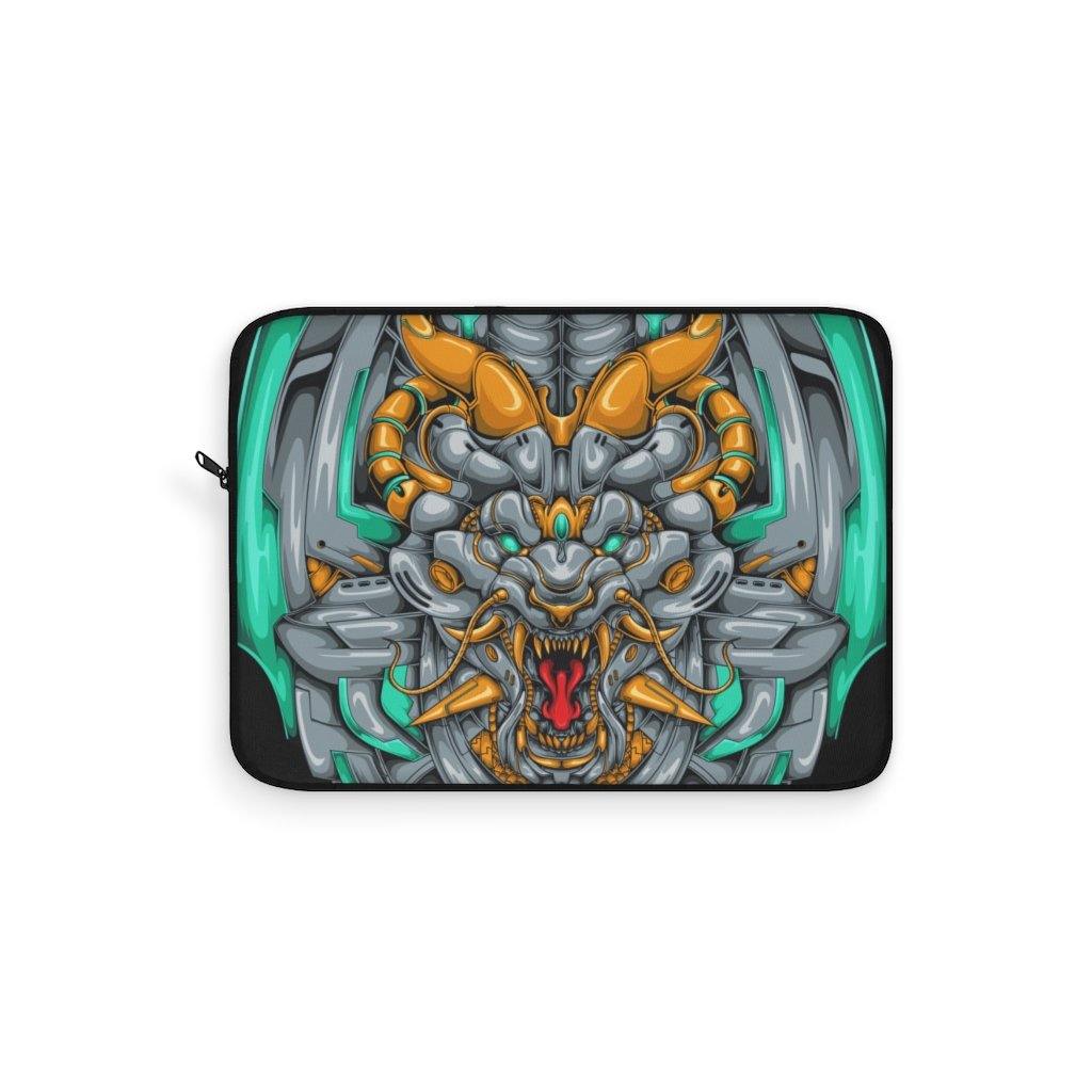 Mecha Dragon Emerald Laptop Sleeve - PlayWhatever