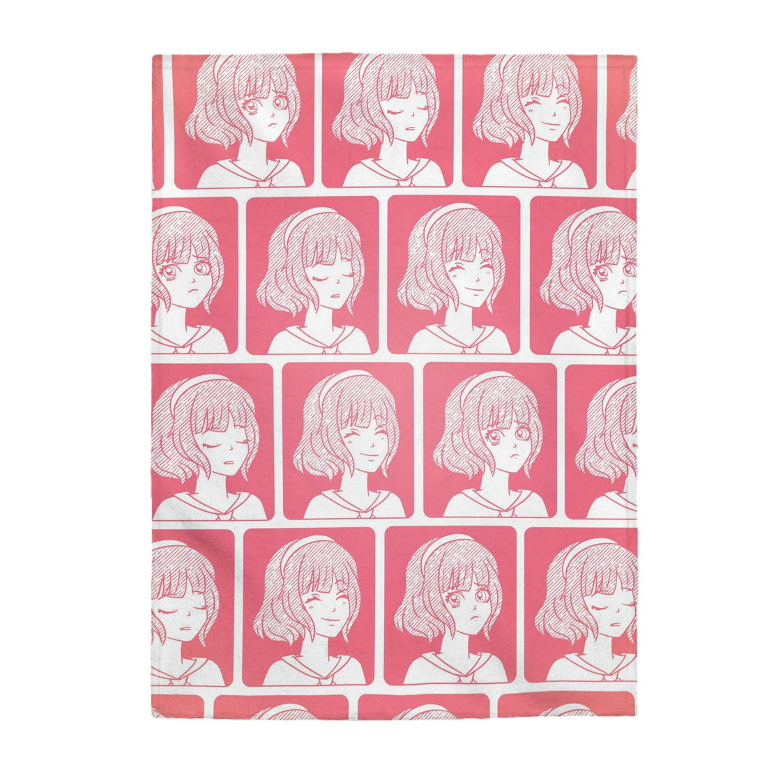 Laugh Cry Sleep Anime Emotions Anime Blanket - PlayWhatever