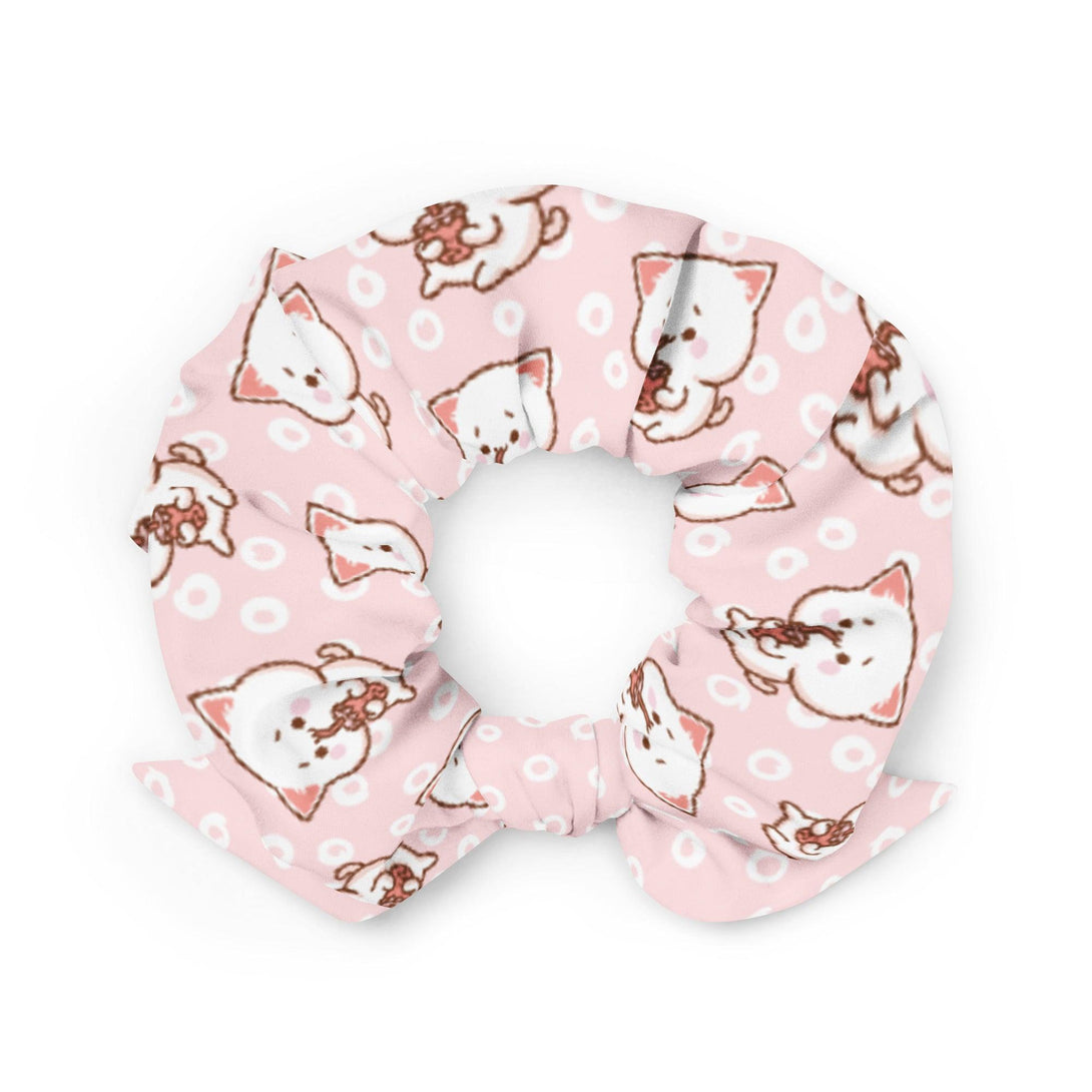 Boba Cat Bubble Tea Large Scrunchie - PlayWhatever
