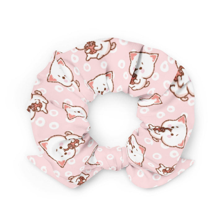 Boba Cat Bubble Tea Large Scrunchie - PlayWhatever