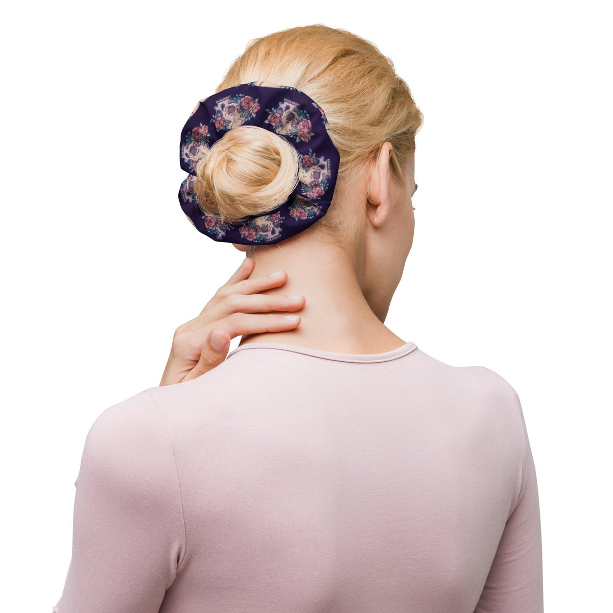 Bones and Roses Large Scrunchie - PlayWhatever