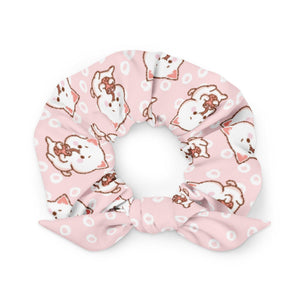Boba Cat Bubble Tea Large Scrunchie - PlayWhatever