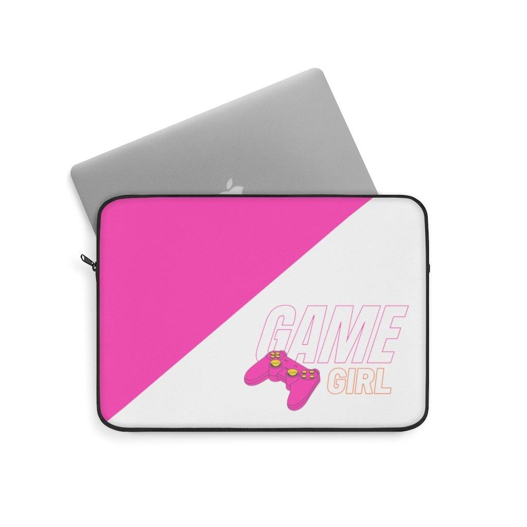 Game Girl Pink Controller Laptop Sleeve - PlayWhatever