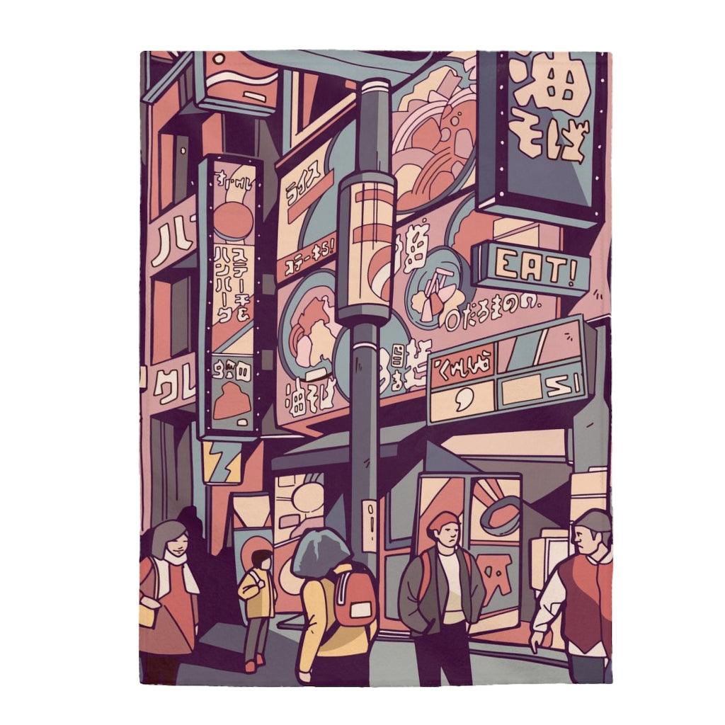 The Streets of Anime Blanket - PlayWhatever